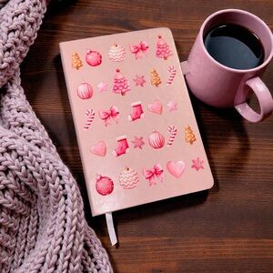 Pink Holiday Festive Journal